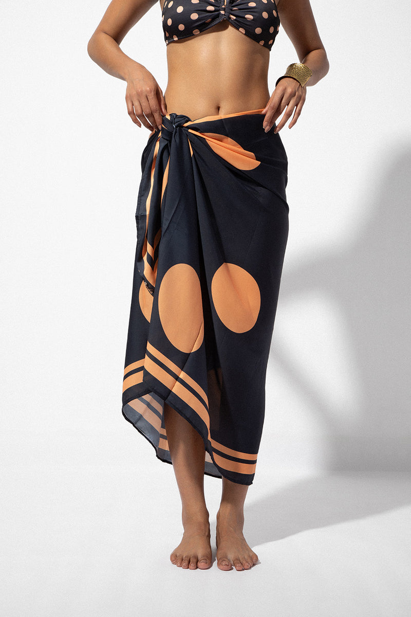 Navy Honey Polka Sarong