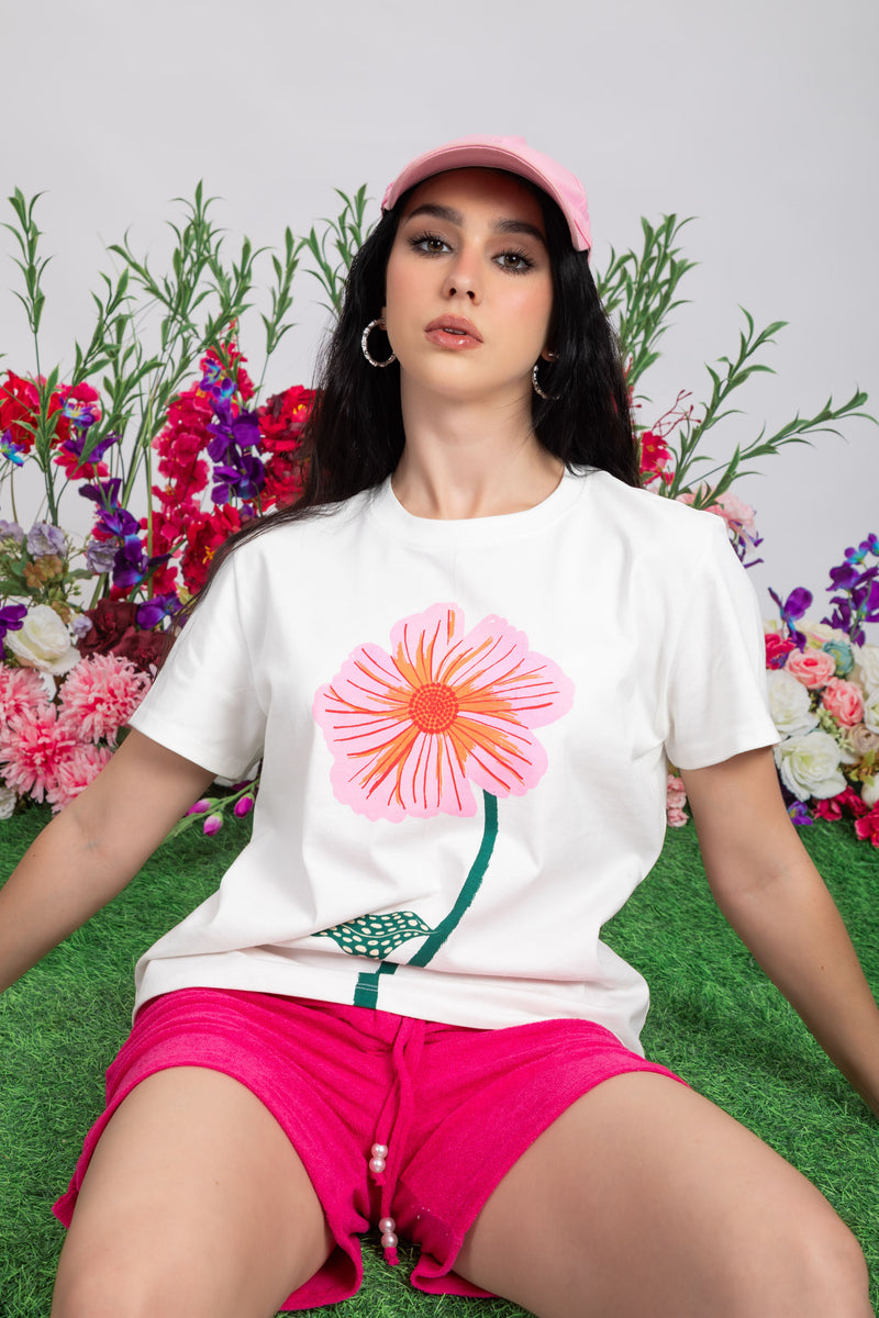 Flower Print T-shirt