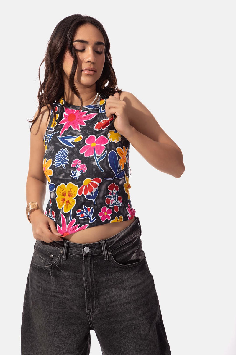 Bright Floral Tank Top