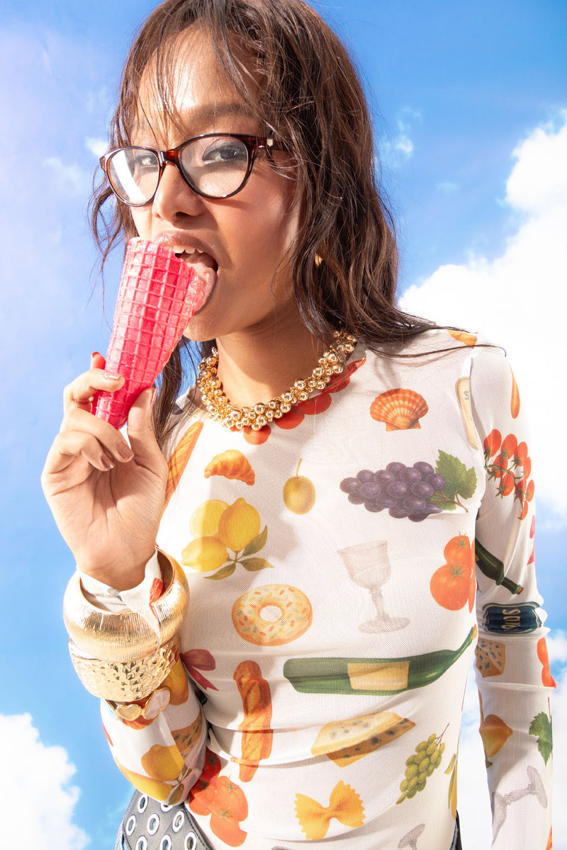 Grocery Girl Mesh Top