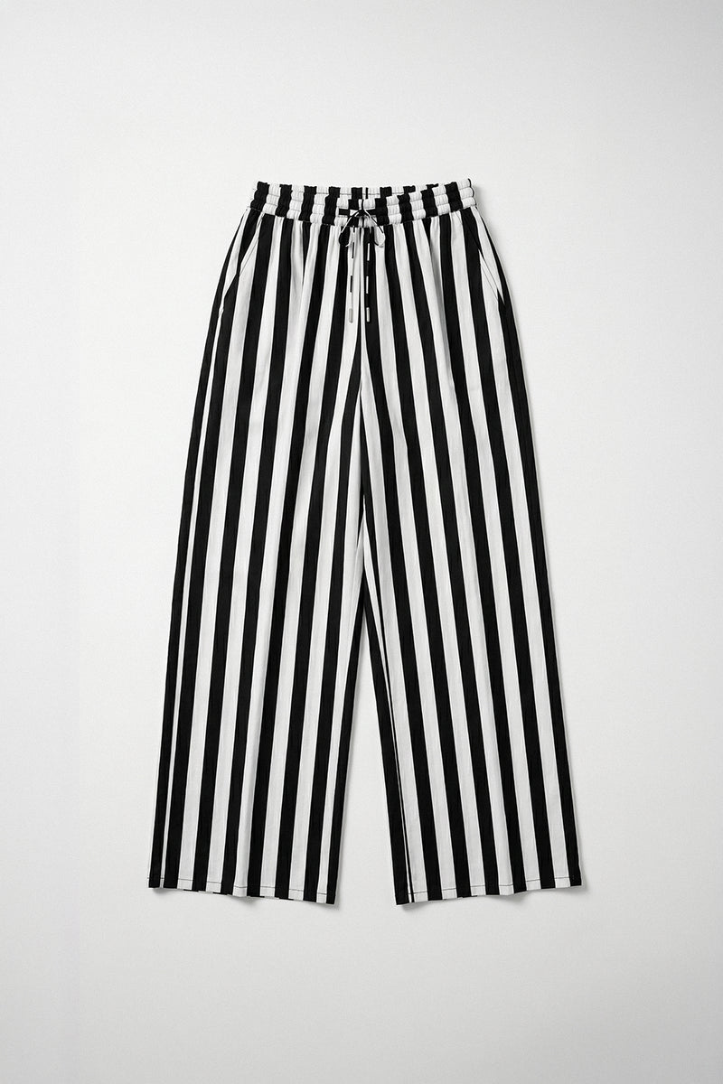 Black & White Stripe Trouser