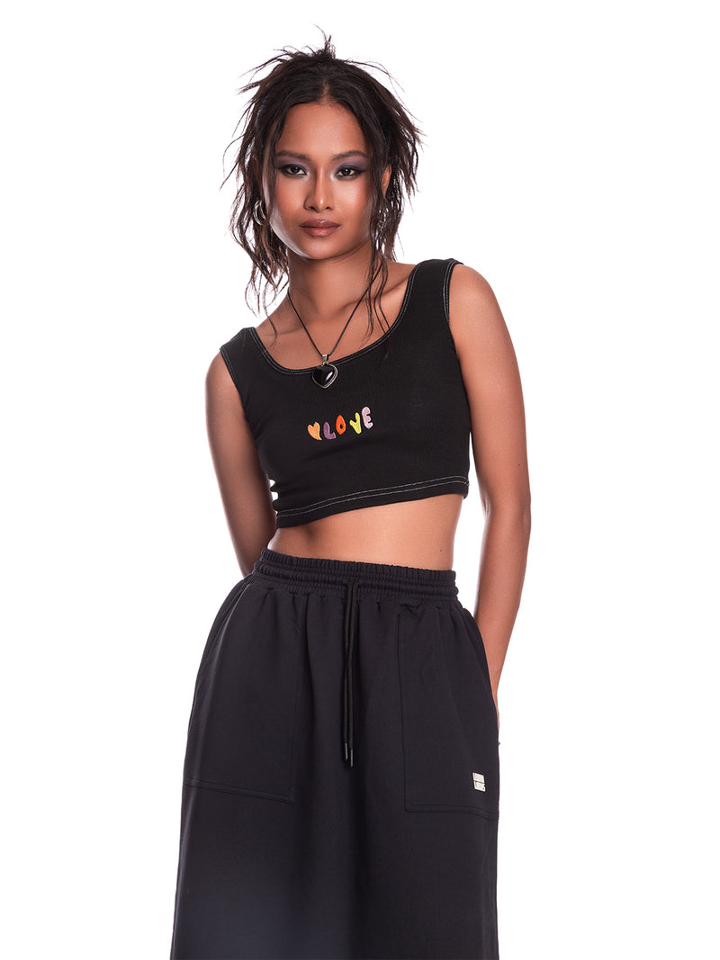 Love Embroidered Tank