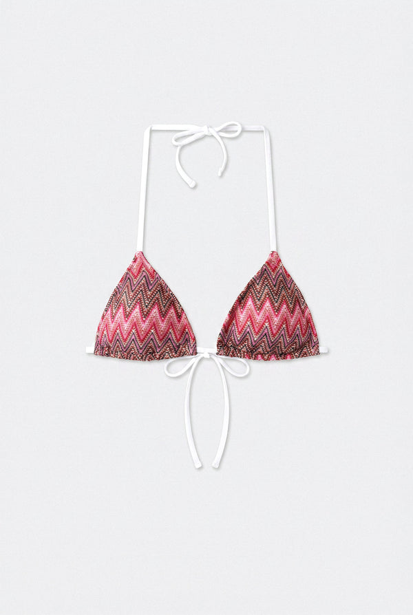 Wavy Crochet Triangle Bikini Top