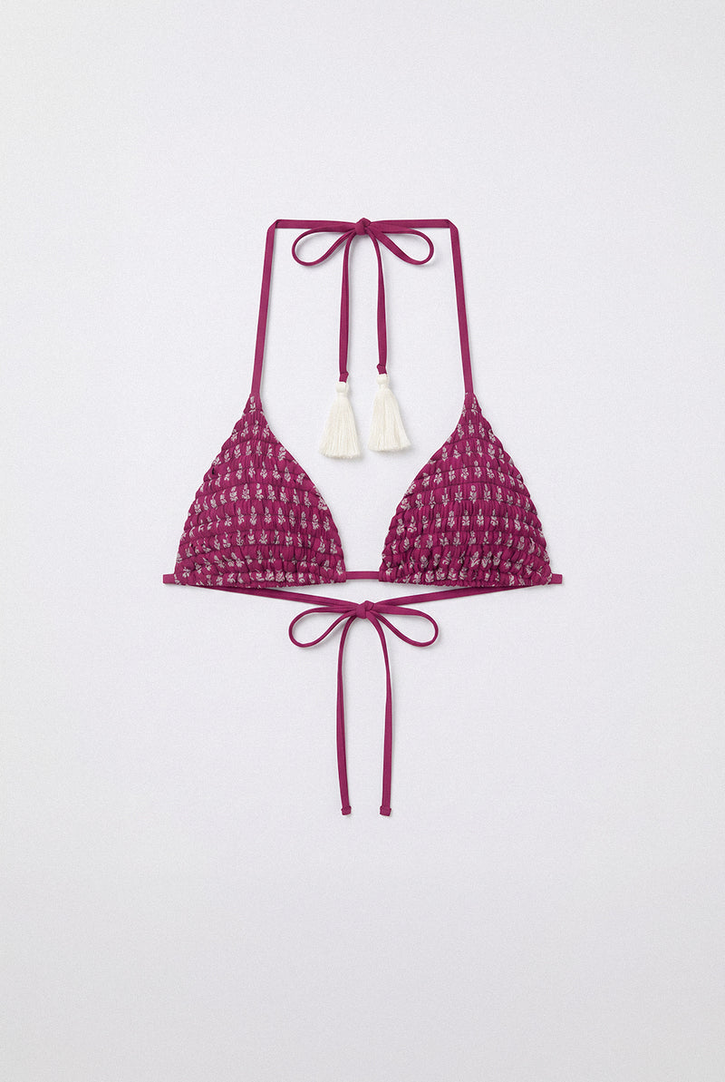 Indie Jamun Floral Bikini Top