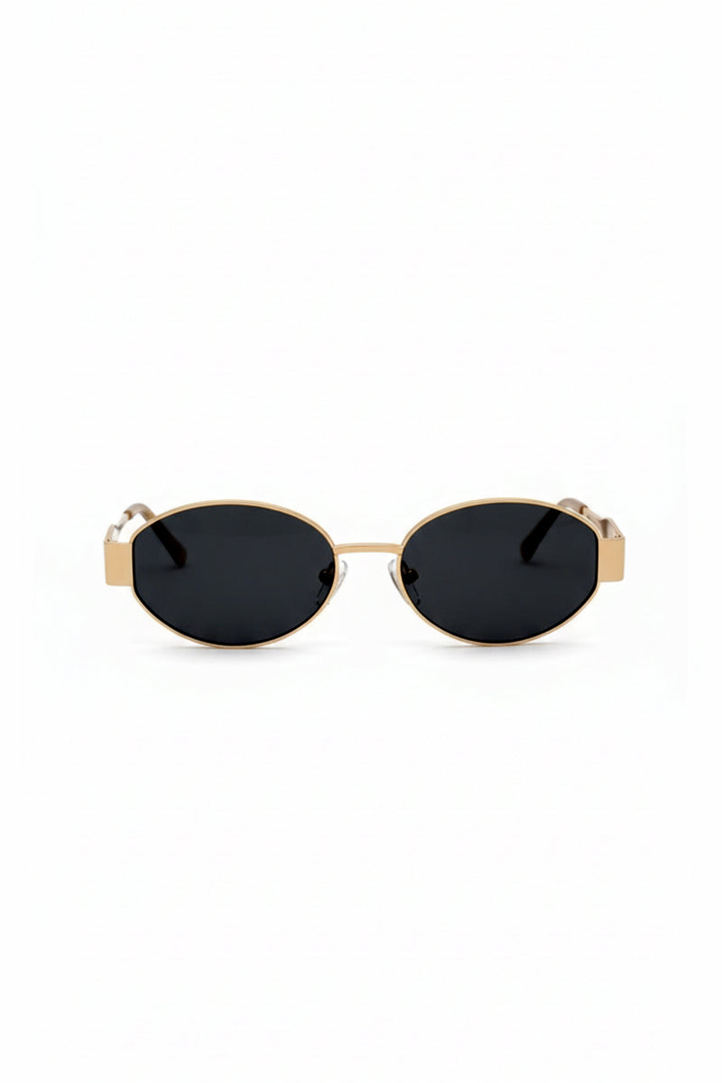 Black Oval Sunglasses