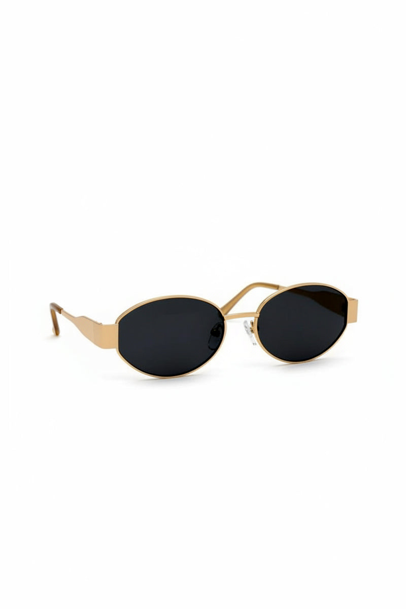 Black Oval Sunglasses