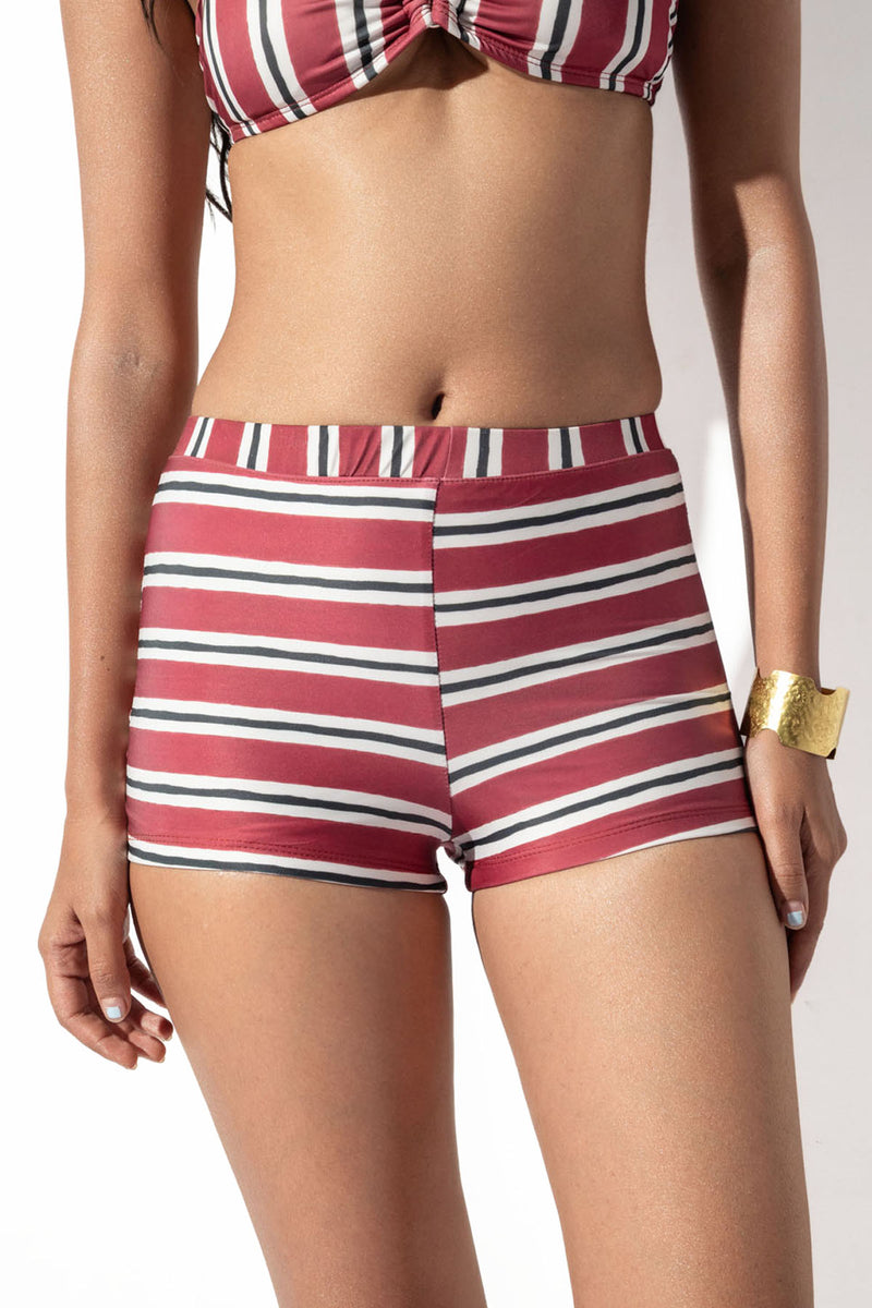 Sundried Tomato Stripe Boy Short