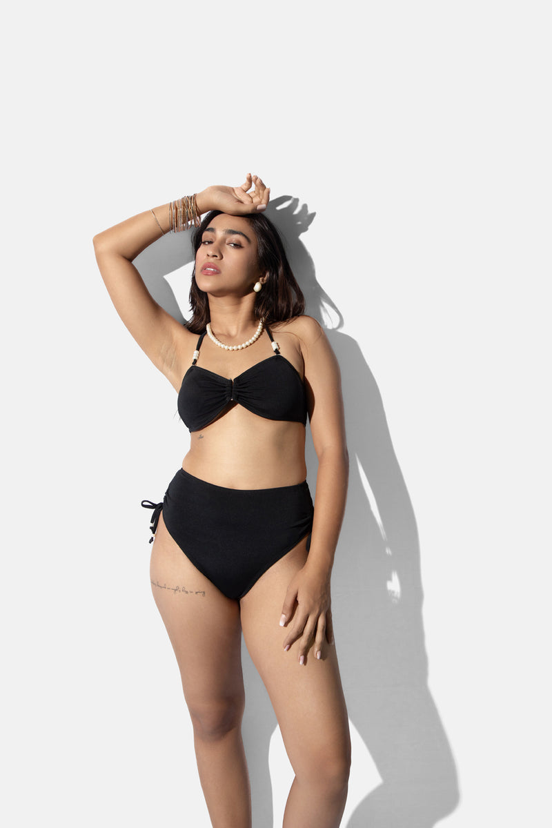 Black Bandeau Bikini Top