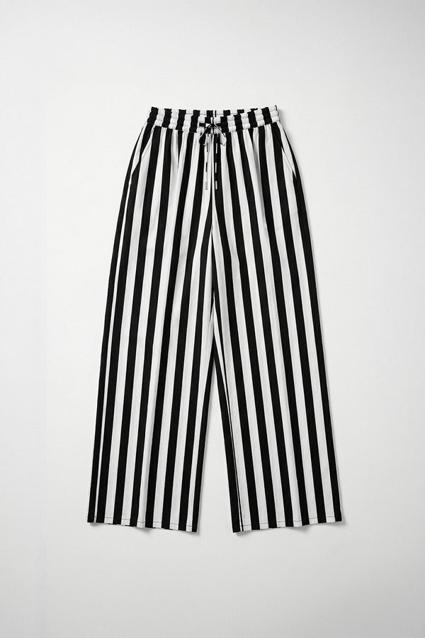 Black & White Stripe Trouser