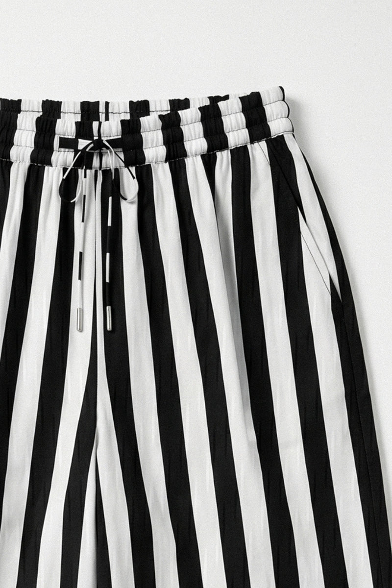 Black & White Stripe Trouser