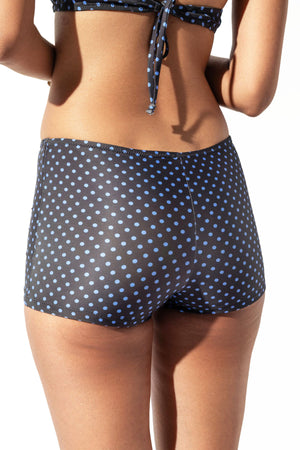 Coca Blue Polka Swim Short