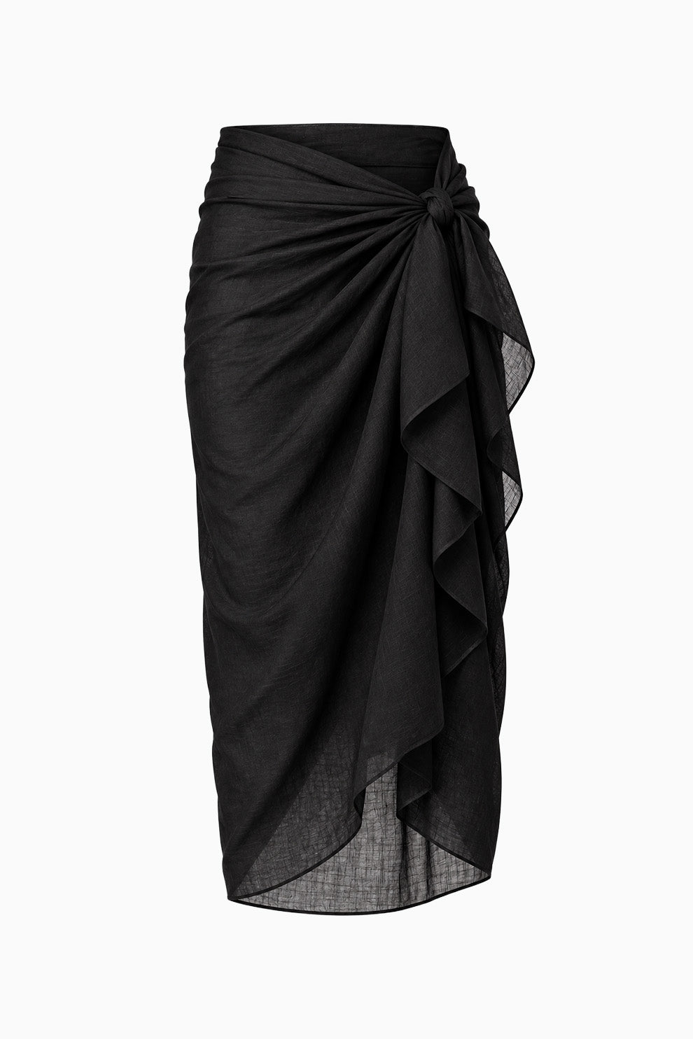 Black Cotton Sarong