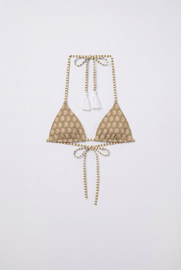 Indie Chai Floral Bikini Top