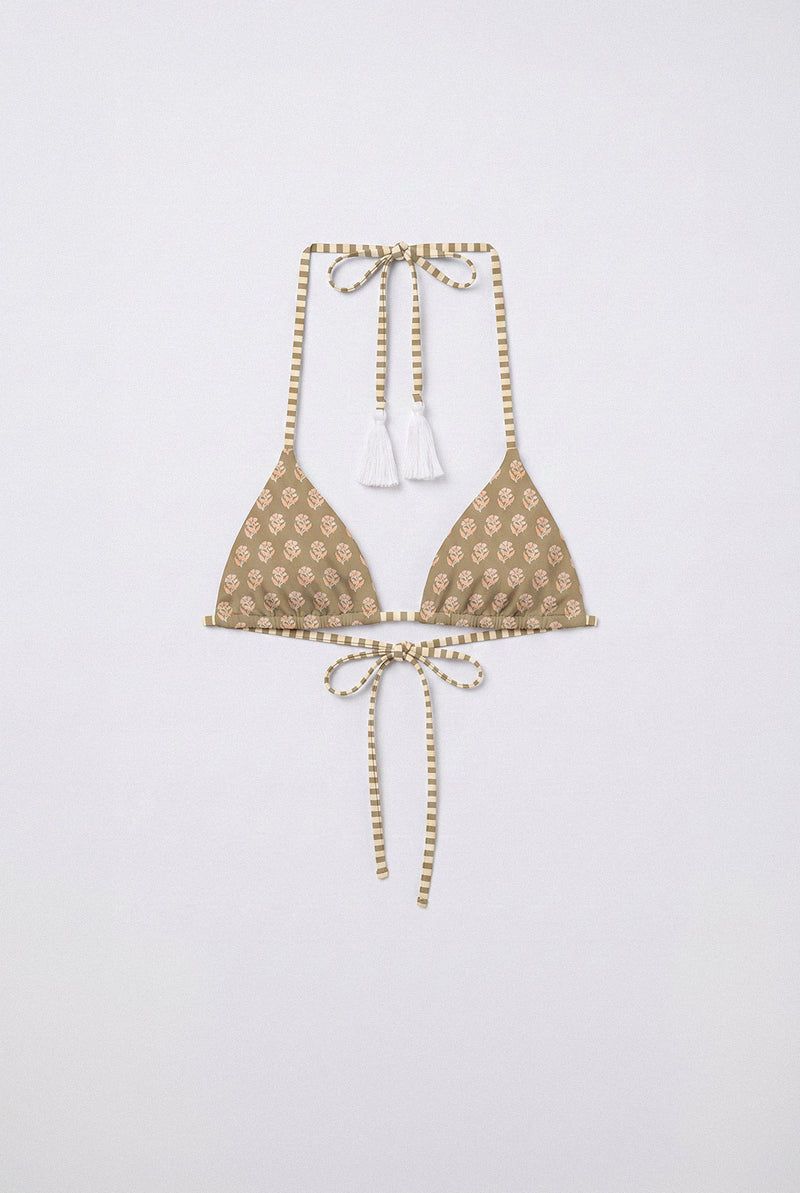 Indie Chai Floral Bikini Top