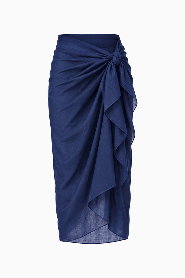 Midnight Blue Cotton Sarong
