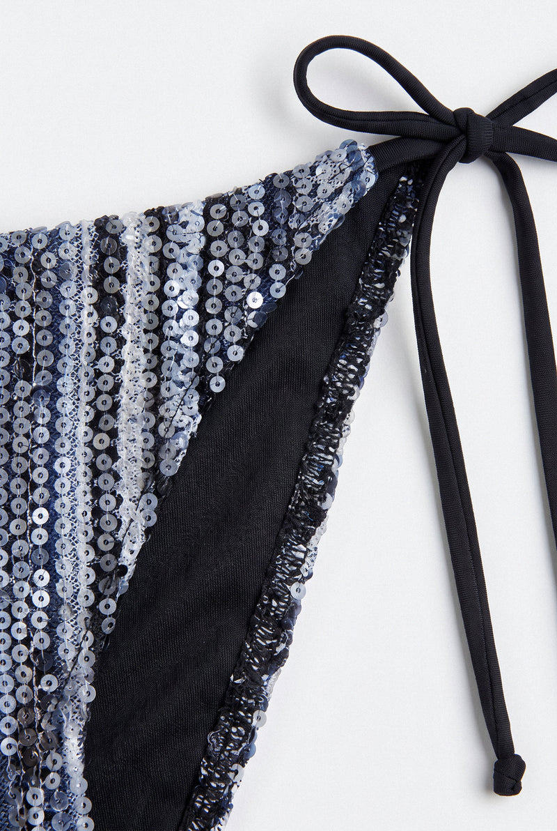 Indigo Sequin Bikini Bottom