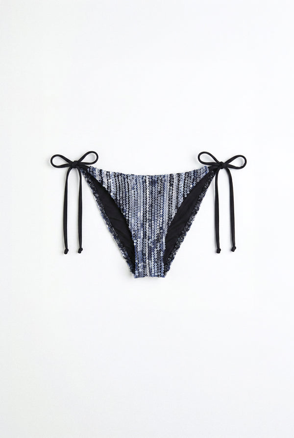 Indigo Sequin Bikini Bottom