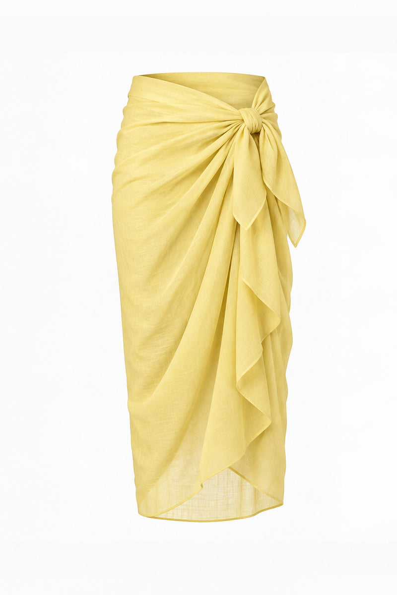 Butter Yellow Cotton Sarong