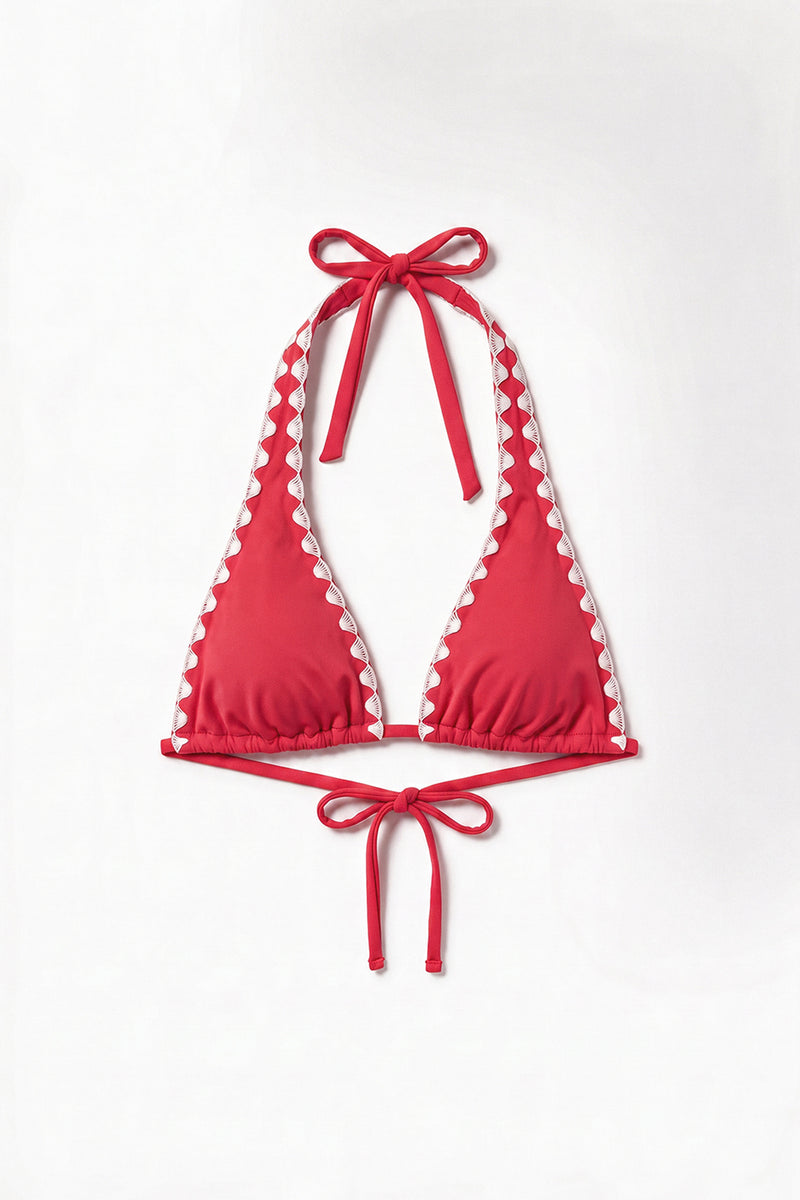 Hibiscus Halter Bikini Top