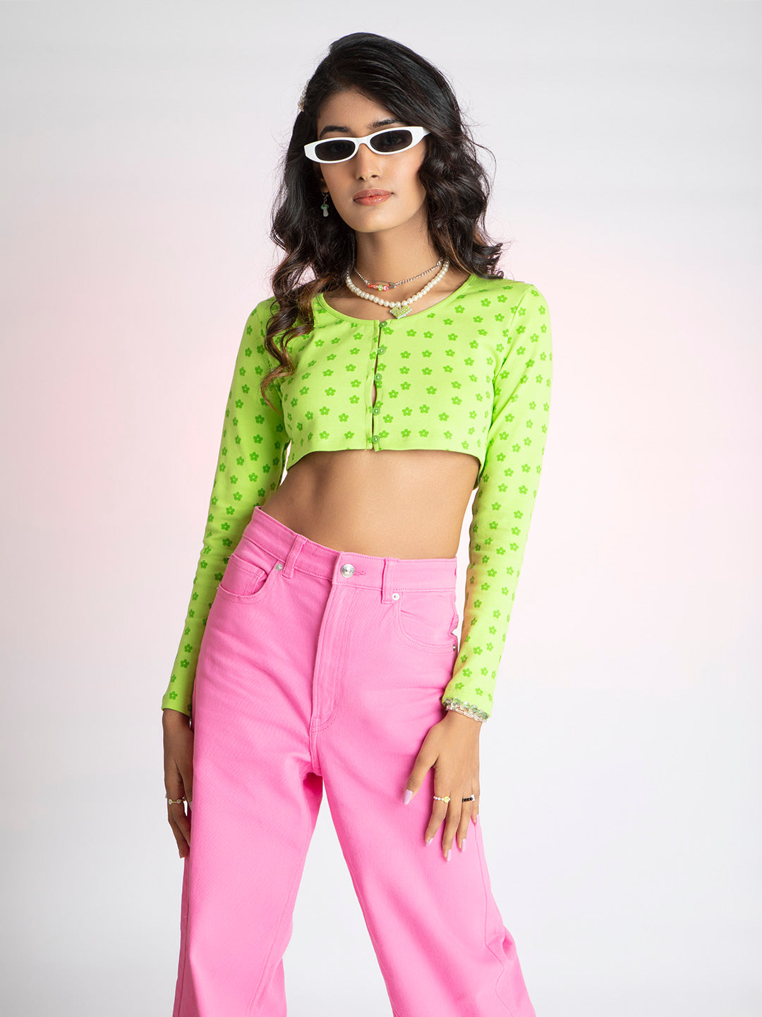 Green ribbed crop top, womens crop top, trendy crop top, womens top